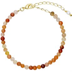 TIM OG SIMONSEN ARMBÅND, SOL BRACELET, AGATE RED